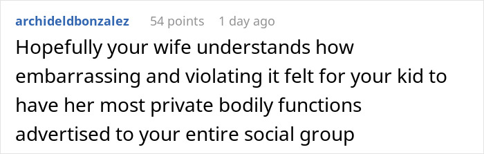 Screenshot of a social media comment discussing a mom’s extreme menstruation celebration for her 12-year-old daughter. - 66