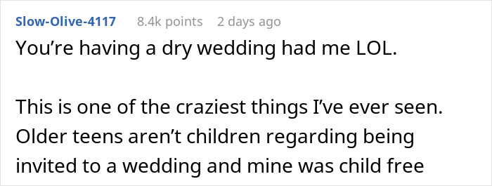 Reddit user discusses a woman who excludes her half-sister from her wedding yet still expects a gift. - 15