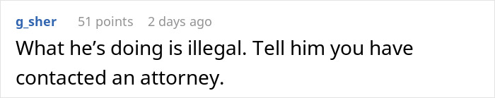 Comment on a forum post stating that the boss doesn’t want employee bikini pictures posted, mentioning contacting an attorney. - 20