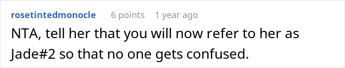 Screenshot of an online comment discussing a woman furious her partner won’t rename their cat for her. - 38