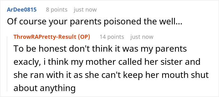 Screenshot of a social media comment thread discussing parents wanting to wake a man who sleeps past noon despite having a pregnant wife.