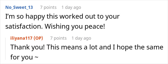 Screenshot of an online conversation where a bride and guest discuss canceling a resort room and resolution outcomes. - 46