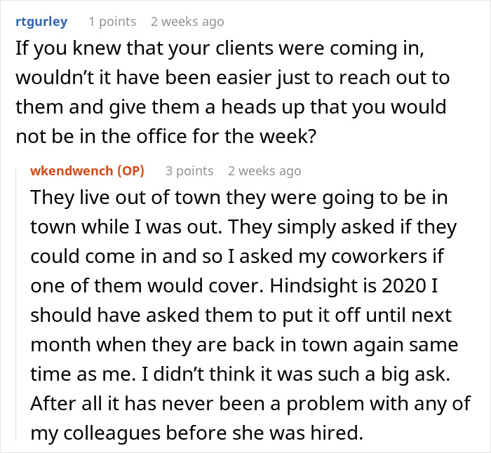 Reddit conversation about a lazy worker demanding half of coworkers&rsquo; commission for minimal assistance in one hour.