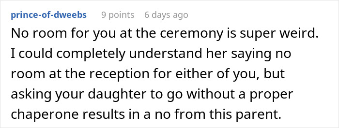 Text post showing a comment discussing a woman too stunned to answer an acquaintance's wedding request. - 35