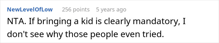 Screenshot of an online comment discussing a tour company receiving bad reviews after turning away a childfree couple. - 43