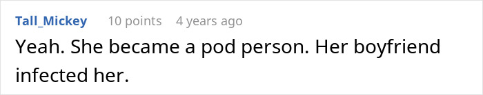 Comment on forum discussing rich lady throwing a fit because friend refused to be a free sitter despite offered pizza.