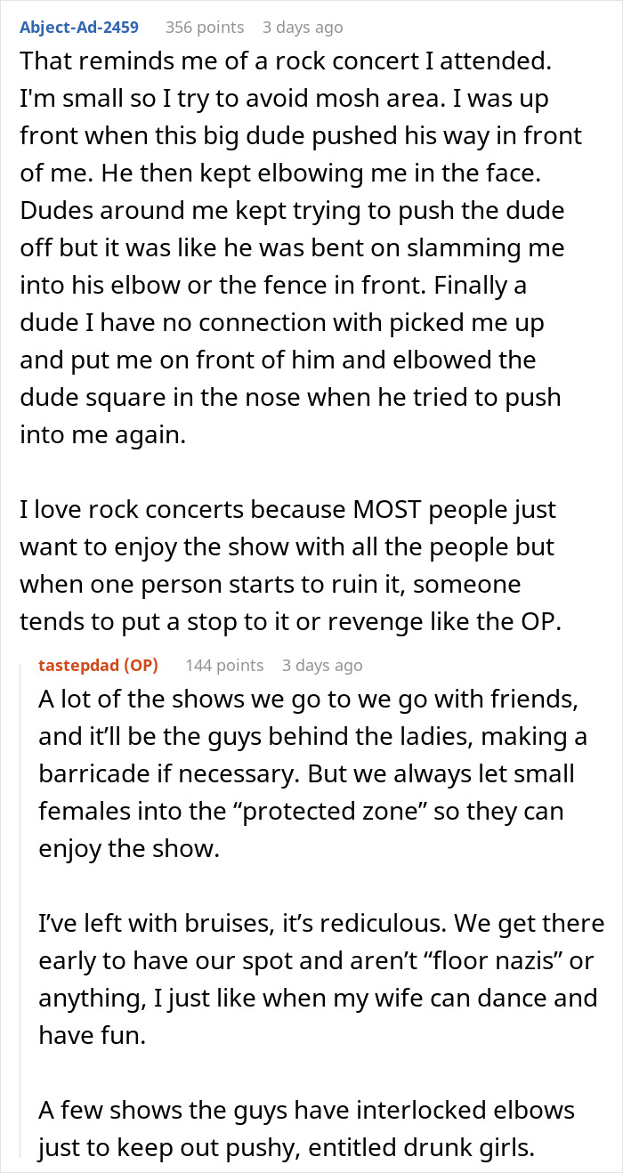 Woman annoys everyone at concert, crowd reacts as beer is poured into her purse during the event. - 17