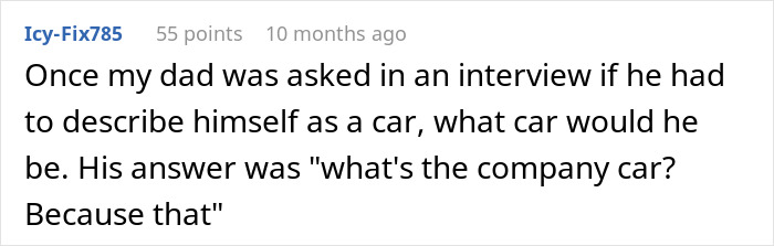 Screenshot of a forum comment about a man upset a recruiter judged his work ethics based on a random Grand Canyon question. - 25