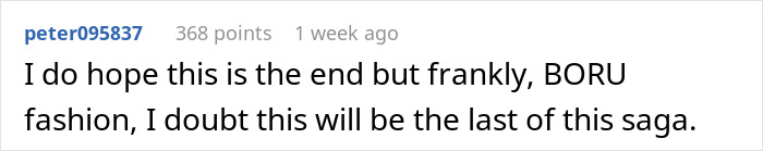 Comment discussing ongoing saga in a forum, highlighting emotional reunion raising red flags for wife after confession.