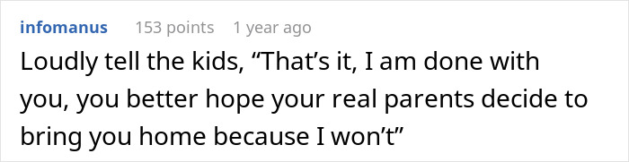 Comment about a woman blamed for rowdy kids on a flight while their parents sat behind her and got drunk. - 32