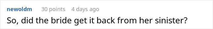 Comment on a forum discussing the bride sister steal money caught camera exposed incident, questioning if the bride retrieved it.