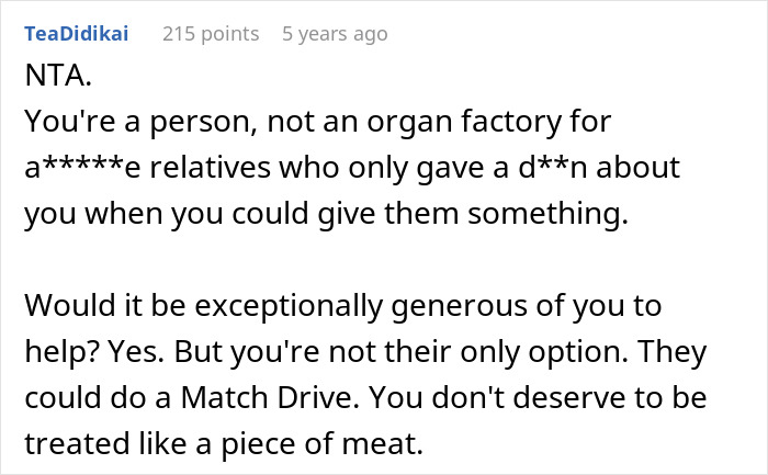 Screenshot of a text comment discussing estranged mom reaching out to son after 14 years and emotional impact. - 24