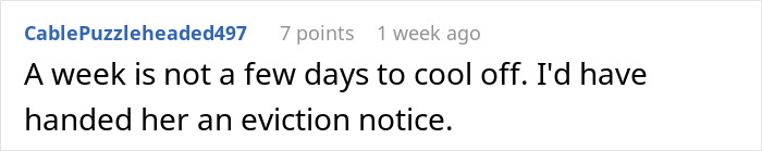 Comment on a forum discussing a woman creating a mess in sister-in-law’s home and facing unexpected consequences. - 33