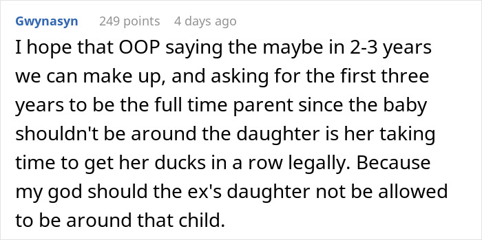 Comment discussing a teen forging texts to sabotage dad&rsquo;s relationship and the impact on his pregnant fianc&eacute;e.