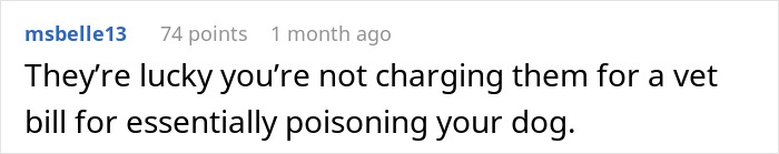 Screenshot of a Reddit comment discussing a woman refusing to replace nephew&rsquo;s jacket after dog&rsquo;s accident.