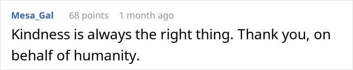 Comment on a social platform praising kindness, related to a quiet retiree passing and leaving his apartment. Comment on a social platform praising kindness, related to a quiet retiree passing and leaving his apartment.