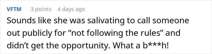 Screenshot of a comment about a bride upset guests didn&rsquo;t wear color despite being told to wear neutrals.