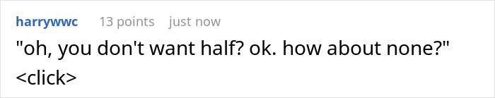 Text message screenshot showing someone telling another to pay rent in full, expressing entitlement after receiving half payment.