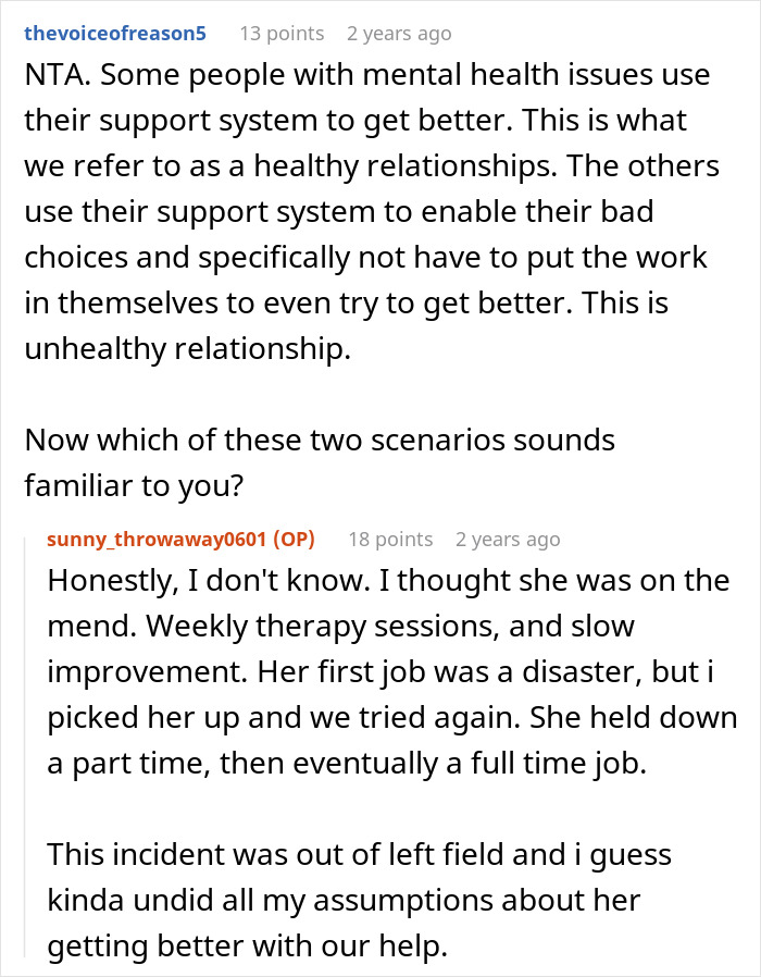 Screenshot of a Reddit thread discussing relationships and a woman&rsquo;s conflict leading to a surprising marriage reveal months later.