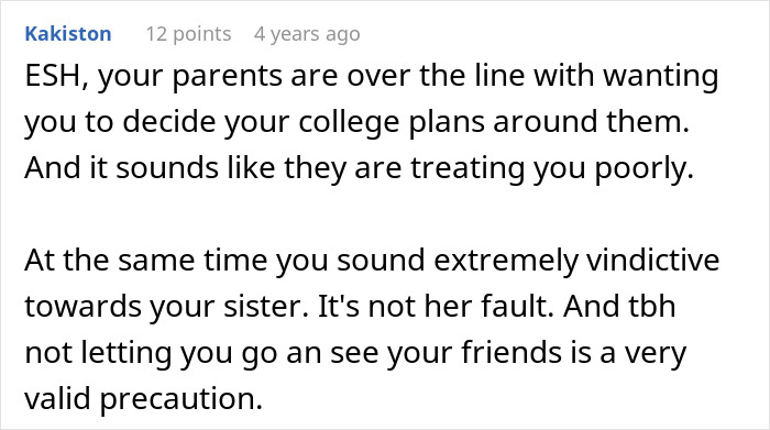 Comment text discussing parents expecting teens to be live-in babysitters and treating them poorly. - 19