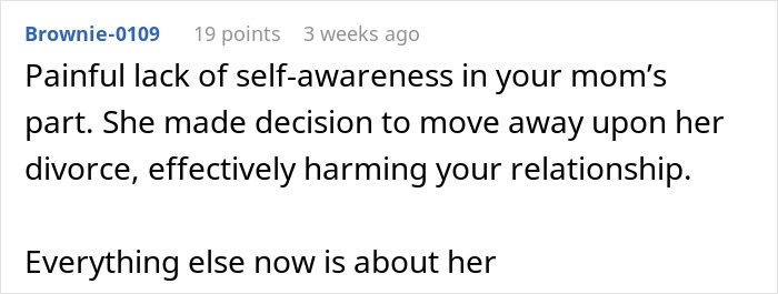 Screenshot of a forum comment discussing an absentee mom expecting her teen to babysit fianc&eacute;&rsquo;s kids during their dates.