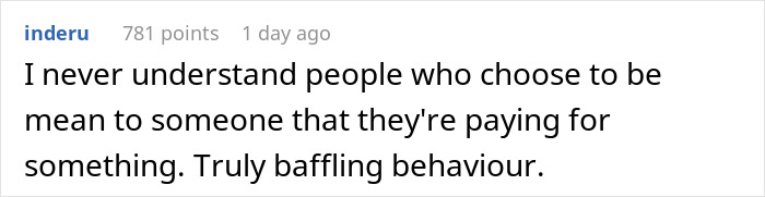 Comment on a post about a guy revealing Stargate spoilers to a shop employee, highlighting baffling behavior at the register.