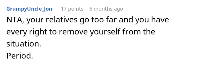 Comment on a family prank about fake legal notice, discussing cutting contact due to the staged situation. Comment on a family prank about fake legal notice, discussing cutting contact due to the staged situation.