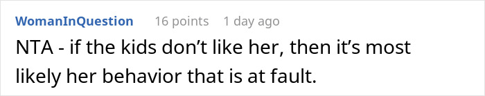 Screenshot of a forum comment discussing woman celebrating failure of ex-husband’s new wife with no regret. - 46