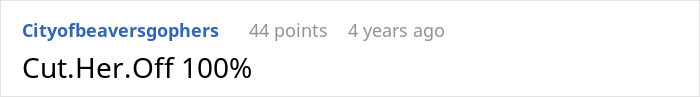 Screenshot of an online comment expressing strong advice in a discussion about CPS threats from a mother-in-law situation. Screenshot of an online comment expressing strong advice in a discussion about CPS threats from a mother-in-law situation.