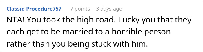 Comment on a parenting forum about a dad destroying his marriage and his kids choosing no-contact with him.