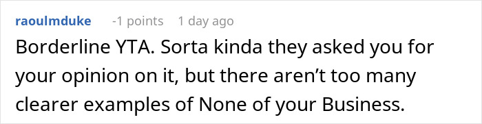 Screenshot of an online comment discussing why a friend&rsquo;s tattoo is ruining her love life, referencing Titanic.