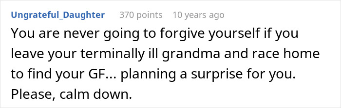 Screenshot of a forum post discussing feelings after a best friend saw girlfriend with another man.