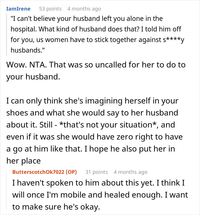Screenshot of an online discussion about SIL pregnancy husband boundaries, addressing conflicts with the husband's mother. - 32