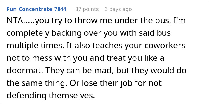 Reddit comment about worker frustrated being team lead’s scapegoat and labeled a snitch after complaining to HR. Reddit comment about worker frustrated being team lead’s scapegoat and labeled a snitch after complaining to HR.
