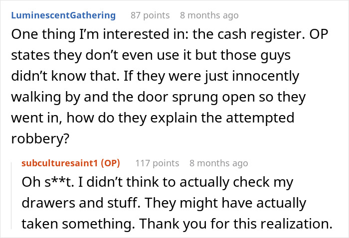 Online discussion about boomers breaking into a barbershop, calling cops on the owner, and their arrests unfolds in comments. Online discussion about boomers breaking into a barbershop, calling cops on the owner, and their arrests unfolds in comments.