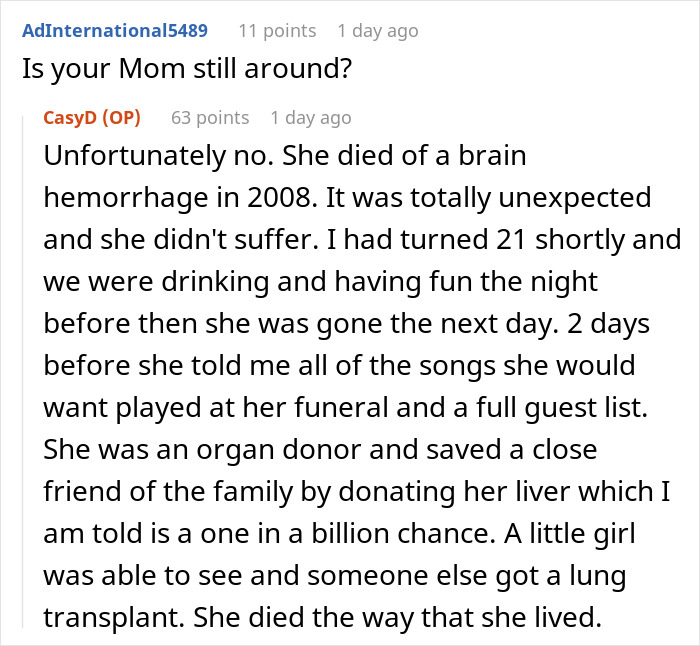 Screenshot of a Reddit conversation discussing a mom closing down a gaming store over sword sales to her son. - 27