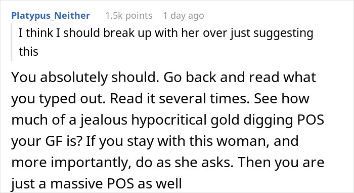 Comment on a post about a teen losing both parents and working two jobs, facing criticism from brother’s girlfriend.