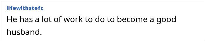 Screenshot of a social media comment about needing work to become a good husband related to Netflix dating emails. Screenshot of a social media comment about needing work to become a good husband related to Netflix dating emails.