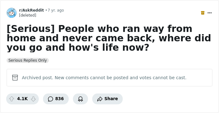 45 People Who Had To Run Away From Home And Why - 1