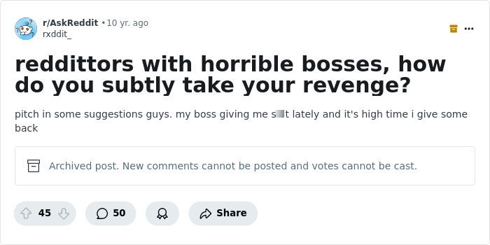 35 Petty And Savage Acts Of Revenge Against Horrible Bosses - 1