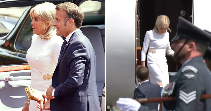 Brigitte Macron’s ‘Cold’ Behavior Towards Husband Slammed After She ‘Rejects’ Him During UK Visit