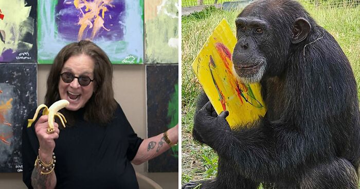 “That’s Metal ASF”: Ozzy Osbourne Teams Up With Chimps To Create Abstract Art For A Noble Cause