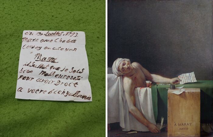Young Brazilian Manages To Make A Replica Of The Lost Letter From The Painting “The Death Of Marat”