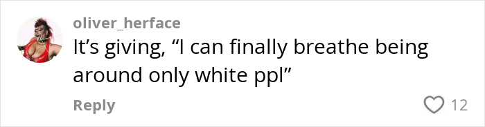 Comment on social media post criticizing Billie Eilish during Ireland show, mentioning racist concerns with white people context