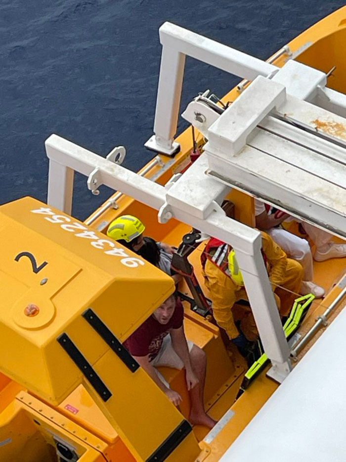 Rescue team assisting a girl after her horrifying fall from Disney cruise ship, with eyewitnesses revealing the truth.