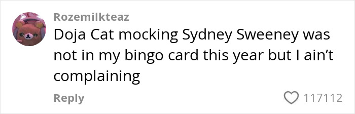 "My Jeans Are Blee": Doja Cat Roasts Sydney Sweeney&rsquo;s Ad As Critics Slam It for &lsquo;Supremacy Propaganda&rsquo;