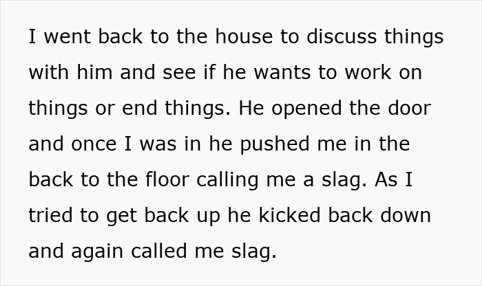 Text excerpt describing a violent altercation involving verbal abuse and physical violence during a conflict. - 20