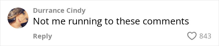 A social media comment from user Durrance Cindy reacting to a discussion about BBL smell and patient hygiene struggles.