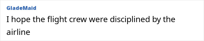 Comment expressing hope that the United Airlines crew involved in humiliating trafficking accusation is disciplined by the airline.
