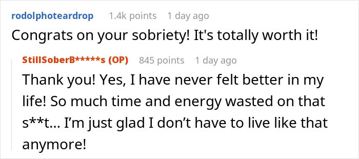 Screenshot of an online discussion where a person refuses to lend money to a grifter neighbor, leading to accusations.